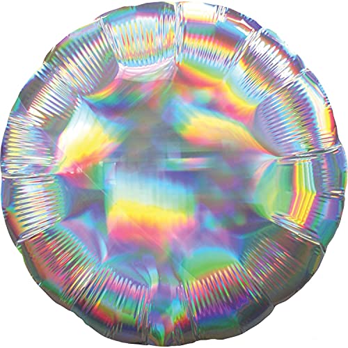 Amscan 3925801 - Standard Folienballon Holographic, silber, circa 43 cm, Geburtstag, Geschenk, Hochzeit, Dekoration, Heliumballon, Luftballon Amscan 3925801 - Standard Folienballon Holographic, silber, circa 43 cm, Geburtstag, Geschenk, Hochzeit, Dekoration, Heliumballon, Luftballon von Anagram