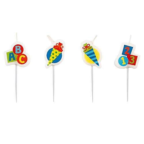 Amscan 4 Mini-Figurenkerzen Schulanfang Amscan 4 Mini-Figurenkerzen Schulanfang von amscan