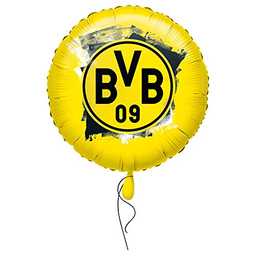 Amscan 4270001 - Folienballon BVB, Borussia Dortmund, befüllbar mit Helium oder Luft, Fan, Fußball, Party, Geschenk, Dekoration von amscan
