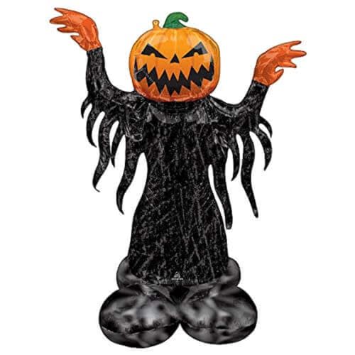 (Fix 1/1) Airloonz: Pumpkin Head Ghost Foil Balloon P71 (37"/93cmx 53"/134cm) von amscan