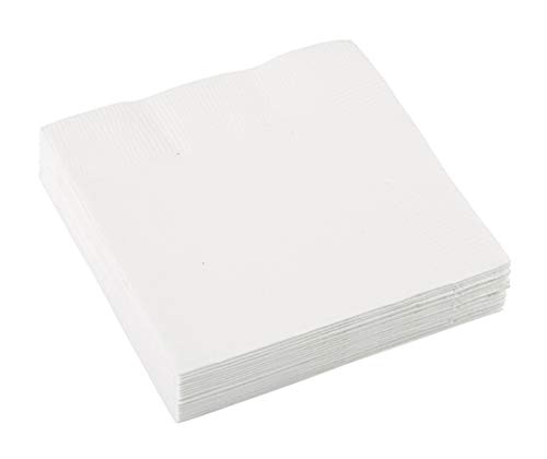 Amscan 50220-08 - Servietten Weiß, 20 Stück, 25 x 25 cm, Geburtstag, Party Amscan 50220-08 - Servietten Weiß, 20 Stück, 25 x 25 cm, Geburtstag, Party von amscan