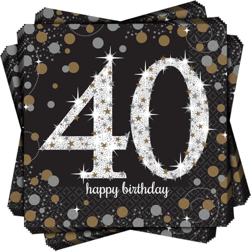 Adult Gold Celebration 30th Luncheon Napkins Adult Gold Celebration 30th Luncheon Napkins von amscan