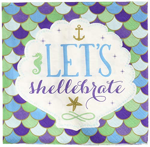 Mermaid Wishes Luncheon Napkins 33cm (16 pk) Mermaid Wishes Luncheon Napkins 33cm (16 pk) von amscan