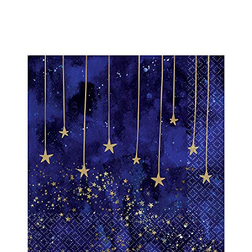 Amscan 512207 - Servietten Midnight NYE, Größe 33 x 33 cm, 16 Stück, Silvester, New Years Eve, Tischdekoration, Mundtuch, Party Amscan 512207 - Servietten Midnight NYE, Größe 33 x 33 cm, 16 Stück, Silvester, New Years Eve, Tischdekoration, Mundtuch, Party von amscan