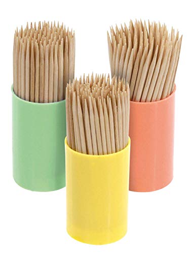 Amscan 550355 - 450 Picks Classic Holz 7 cm, Zahnstocher von amscan