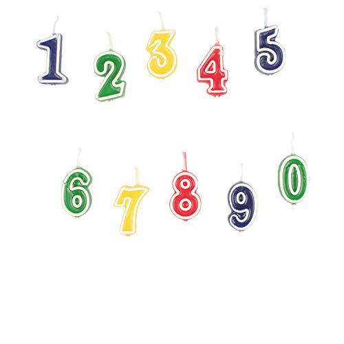 Amscan 552155 - Zahlenkerzen-Set 0 - 9 mehrfarbig Höhe 5,5 cm, Kuchendekoration Amscan 552155 - Zahlenkerzen-Set 0 - 9 mehrfarbig Höhe 5,5 cm, Kuchendekoration von amscan