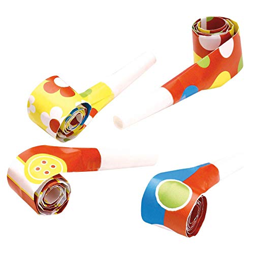 Amscan 6544 - Luftrüssel, 4 Stück, Plastik / Papier, 30 cm, Krachmacher, Tröte, Kindergeburtstag Amscan 6544 - Luftrüssel, 4 Stück, Plastik / Papier, 30 cm, Krachmacher, Tröte, Kindergeburtstag von amscan