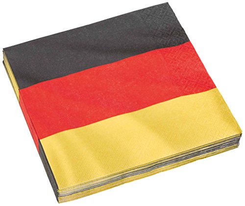 Amscan 9900304 - Servietten Deutschland, 20 Stück, 33 x 33 cm, Mottoparty, Fußballparty, Geburtstag Amscan 9900304 - Servietten Deutschland, 20 Stück, 33 x 33 cm, Mottoparty, Fußballparty, Geburtstag von amscan