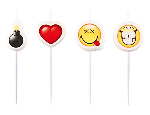 Amscan 9901295 4 Mini-Figurenkerzen Smiley Emoticons, Mehrfarbig Amscan 9901295 4 Mini-Figurenkerzen Smiley Emoticons, Mehrfarbig von amscan