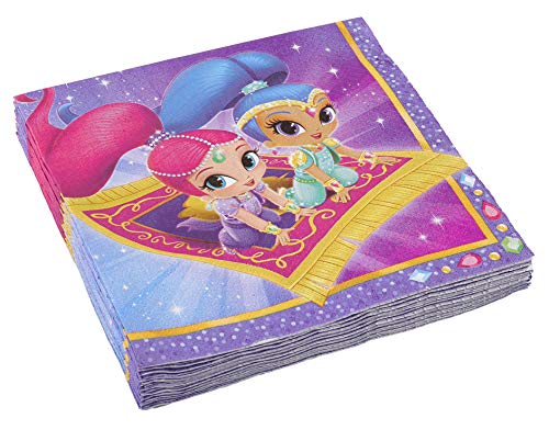 Amscan 9902155 - Servietten Shimmer und Shine, 20 Stück, 33 x 33 cm, Tisch-Dekoration, Party-Geschirr, Kindergeburtstag Amscan 9902155 - Servietten Shimmer und Shine, 20 Stück, 33 x 33 cm, Tisch-Dekoration, Party-Geschirr, Kindergeburtstag von amscan