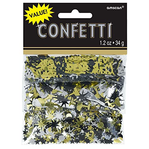 Amscan 9902284 - Konfetti Happy New Year, 34 g, Streudeko, Tischdekoration, Silvester, Neujahr, Party Amscan 9902284 - Konfetti Happy New Year, 34 g, Streudeko, Tischdekoration, Silvester, Neujahr, Party von amscan