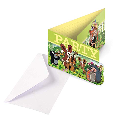 Amscan 9902928 - Einladungskarten Der kleine Maulwurf mit Umschlägen, 8 Stück, Größe 8 x 14,1 cm, Einladung, Party, Little Mole, Geburtstag, Kindergeburtstag, Mottoparty Amscan 9902928 - Einladungskarten Der kleine Maulwurf mit Umschlägen, 8 Stück, Größe 8 x 14,1 cm, Einladung, Party, Little Mole, Geburtstag, Kindergeburtstag, Mottoparty von amscan