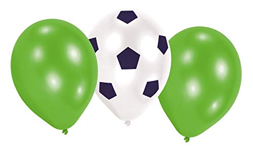 Amscan 9903017 - Latexballons Kicker Party, 6 Stück, Luftballons, Fußball von amscan