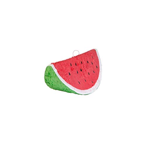 Amscan 9903135 - Pinata Wassermelone, 50 x 25 x 24 cm, zum Befüllen mit Süßigkeiten und Konfetti, Party-Spiel, Kindergeburtstag von amscan