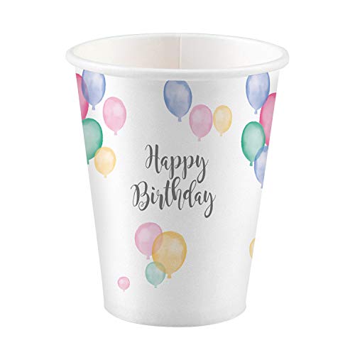 Amscan 9903710 - 8 Becher Happy Birthday Pastel, Geburtstag, Party, Luftballons Amscan 9903710 - 8 Becher Happy Birthday Pastel, Geburtstag, Party, Luftballons von amscan