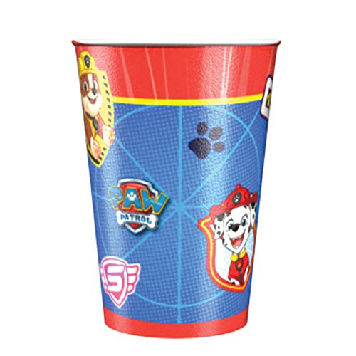 Amscan 9903820 - Becher Paw Patrol, 8 Stück, Papier, 250 ml, Pappbecher, Einwegbecher von amscan