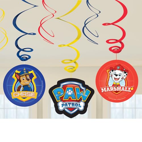 Child Paw Patrol Swirl Decorations von amscan