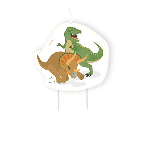 Amscan 9903981 - Geburtstagskerze Happy Dinosaurier, Geburtstag, Dekoration Amscan 9903981 - Geburtstagskerze Happy Dinosaurier, Geburtstag, Dekoration von amscan