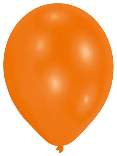Amscan 9904917 - Latexballons Metallic Orange, 25 Stück, 27,5 cm / 11, Luftballon von amscan