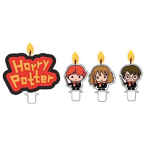 Amscan 9905198 - Mini-Figurenkerzen Harry Potter, 4 Stück, Kuchenkerzen, Geburtstagskerzen Amscan 9905198 - Mini-Figurenkerzen Harry Potter, 4 Stück, Kuchenkerzen, Geburtstagskerzen von amscan