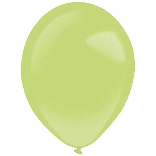 Amscan 9905320 - Latexballons Fashion, 100 Stück, Kiwigrün, Luftballon von amscan