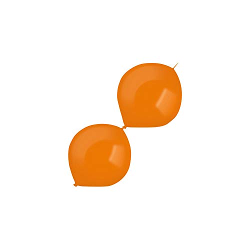 Amscan 9905576 - Latexballons Decorator Standard E-Link, 100 Stück, orange, Link-a-Loon, Luftballon, Girlande von amscan