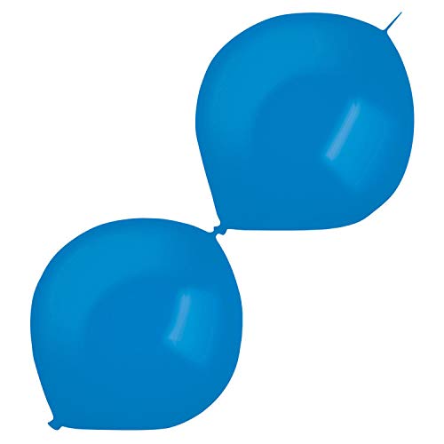 Amscan 9905666 - Latexballons Decorator Crystal E-Link, 50 Stück, blau, 30 cm / 12, Link-a-Loon, Luftballon, Girlande Amscan 9905666 - Latexballons Decorator Crystal E-Link, 50 Stück, blau, 30 cm / 12, Link-a-Loon, Luftballon, Girlande von amscan