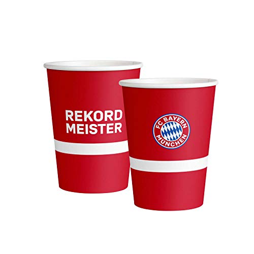 Amscan 9906507 - FC Bayern München Trinkbecher, 8 Stück, 250 ml, Papier, Fanclub, Fußball, Party, Einweggeschirr, Gläser, Tischdeko Amscan 9906507 - FC Bayern München Trinkbecher, 8 Stück, 250 ml, Papier, Fanclub, Fußball, Party, Einweggeschirr, Gläser, Tischdeko von amscan