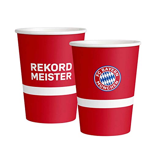 Amscan 9906508 - FC Bayern München Trinkbecher, 6 Stück, 500 ml, Papier, Fanclub, Fußball, Party, Einweggeschirr, Gläser, Tischdeko Amscan 9906508 - FC Bayern München Trinkbecher, 6 Stück, 500 ml, Papier, Fanclub, Fußball, Party, Einweggeschirr, Gläser, Tischdeko von amscan
