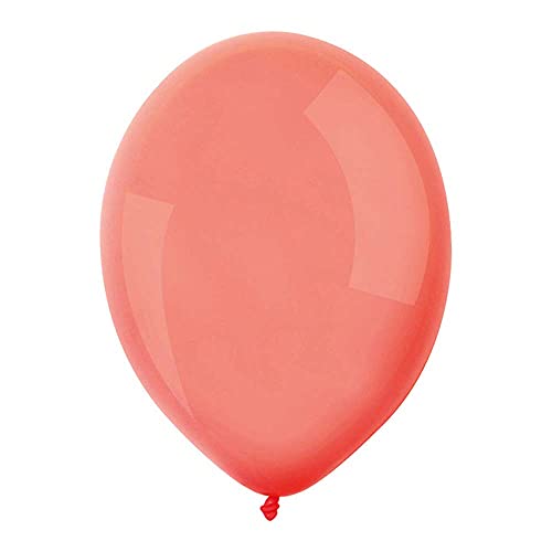 Amscan 9906943 - 50 Latexballons Decorator Macaron Strawberry, Durchmesser 27,5 cm, Luftballon, Dekoration, Hochzeit, Geburtstag, Erdbeerrot von amscan