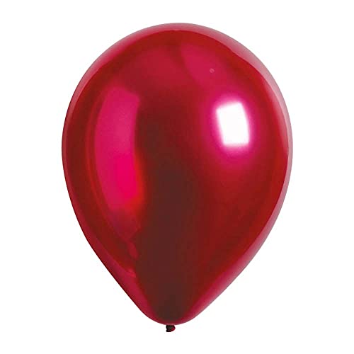 Amscan 9906963 - 50 Latexballons Decorator Satin Luxe Pomegranate, Durchmesser 27,5 cm, Luftballon, Dekoration, Hochzeit, Geburtstag von amscan