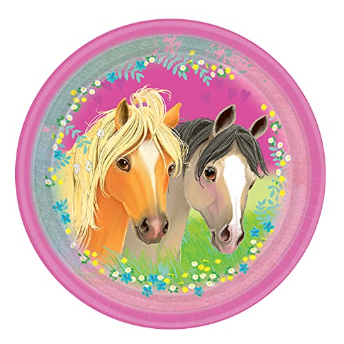 Amscan 9911586 - Party-Teller Pretty Pony, 8 Stück, Größe 22,8 cm, Einweg-Geschirr, Kinder-Geburtstag, Tisch-Dekoration, Geschenk, Motto-Party Amscan 9911586 - Party-Teller Pretty Pony, 8 Stück, Größe 22,8 cm, Einweg-Geschirr, Kinder-Geburtstag, Tisch-Dekoration, Geschenk, Motto-Party von amscan