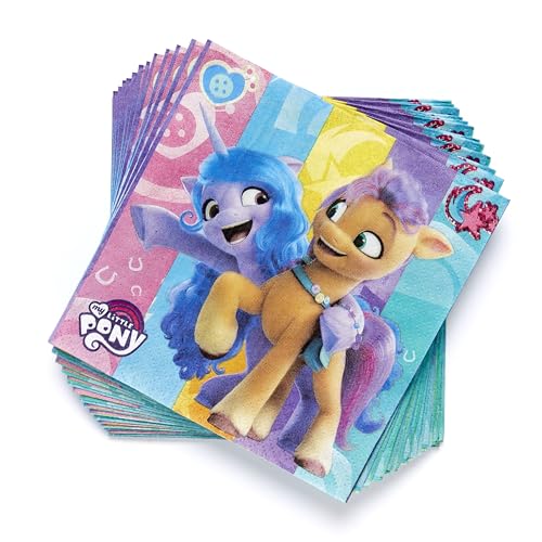 Amscan 9911891 - Servietten My Little Pony - 16 Stk. - 33 x 33 cm Mehrfarbig Amscan 9911891 - Servietten My Little Pony - 16 Stk. - 33 x 33 cm Mehrfarbig von amscan