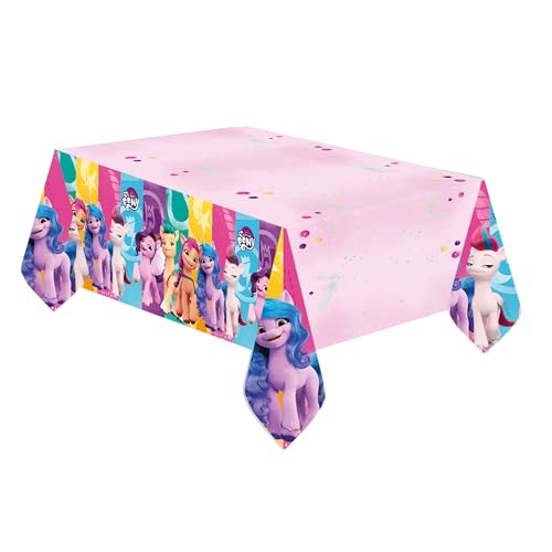 Amscan 9911893 - Tischdecke My Little Pony, 120 x 180 cm, Papier, Kindergeburtstag, Geburtstagsdeko von amscan