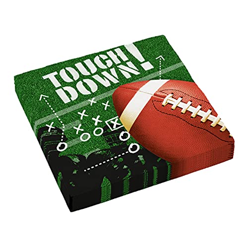 Amscan 9912279 - Servietten Touchdown, 16 Stück, 33 x 33 cm, Papier, Football, Motto-Party, Tisch-Dekoration, Mittel Amscan 9912279 - Servietten Touchdown, 16 Stück, 33 x 33 cm, Papier, Football, Motto-Party, Tisch-Dekoration, Mittel von amscan