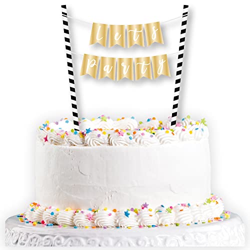 Amscan 9913751 Kuchengirlande "Let's Party", glitzernd, 25 cm Amscan 9913751 Kuchengirlande "Let's Party", glitzernd, 25 cm von amscan