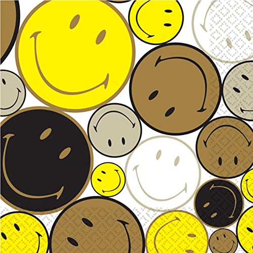 Amscan 9914442 - Servietten Smiley Originals - 16 Stk. - 33 x 33 cm Amscan 9914442 - Servietten Smiley Originals - 16 Stk. - 33 x 33 cm von amscan