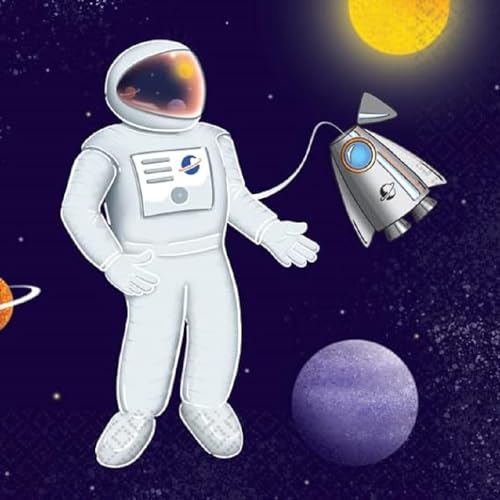 Amscan 9914667 Papierservietten, Space Party, 20 Stück, 33 x 33 cm Amscan 9914667 Papierservietten, Space Party, 20 Stück, 33 x 33 cm von amscan