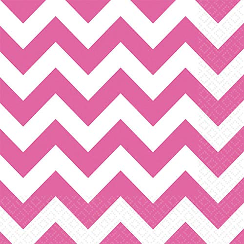 Amscan 999504 - Servietten Bright Pink Chevron, 20 Stück, 33 x 33 cm, Happy Birthday, Geburtstag, Party Amscan 999504 - Servietten Bright Pink Chevron, 20 Stück, 33 x 33 cm, Happy Birthday, Geburtstag, Party von amscan