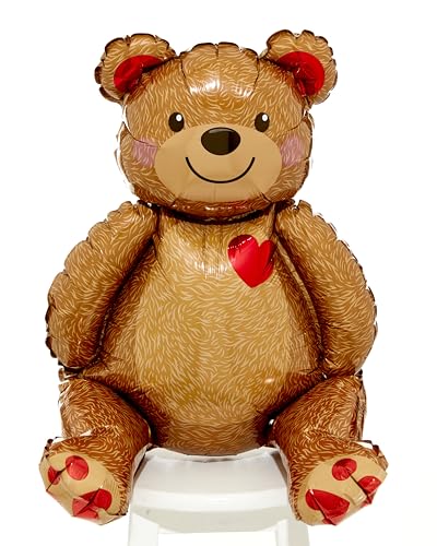 Amscan Anagram 4234501 Folienballon zum Valentinstag, sitzender Bär, groß, 50,8 cm Amscan Anagram 4234501 Folienballon zum Valentinstag, sitzender Bär, groß, 50,8 cm von amscan