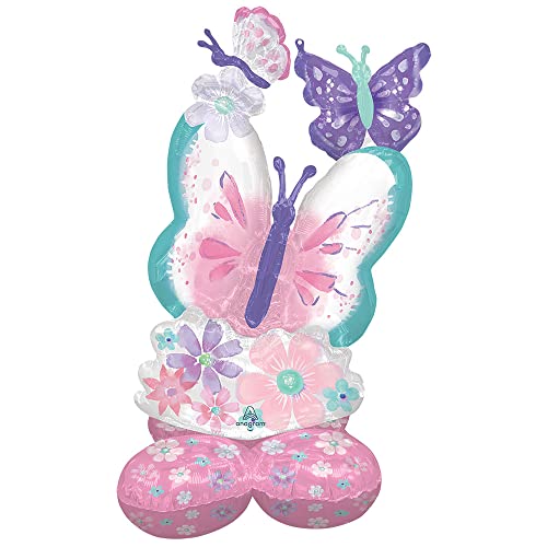 (Fix 1/1) Airloonz: Flutters Butterfly Foil Balloon P70 (28"/71cmx 44"/111cm) von amscan