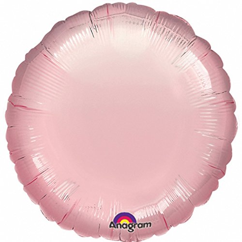 Amscan Folienballon Rund, Pearl Pastel Pin(Metallic), 46cm von amscan