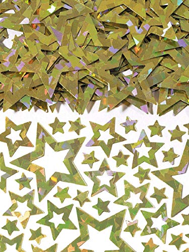 Amscan INT36828-19 - Konfetti Star Shimmer, Folie, 14 g, gold, Sterne, Streudeko, Tischdekoration, Geburtstag, Karneval Amscan INT36828-19 - Konfetti Star Shimmer, Folie, 14 g, gold, Sterne, Streudeko, Tischdekoration, Geburtstag, Karneval von amscan