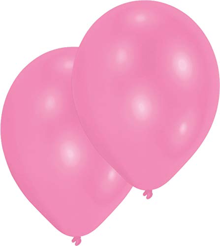 Amscan INT995434 - Latexballons, 10 Stück, ca. 28 cm, Pink, Luftballon von amscan