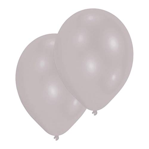 Amscan INT995456 - Latexballons Metallic Silber, 25 Stück, 27,5 cm / 11, Luftballon Amscan INT995456 - Latexballons Metallic Silber, 25 Stück, 27,5 cm / 11, Luftballon von amscan