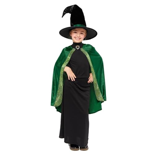 Amscan - Kinderkostüm Professor Mc Gonagall aus Harry Potter, Kleid, Umhang, Hut, Magierin, Zauberin Amscan - Kinderkostüm Professor Mc Gonagall aus Harry Potter, Kleid, Umhang, Hut, Magierin, Zauberin von amscan