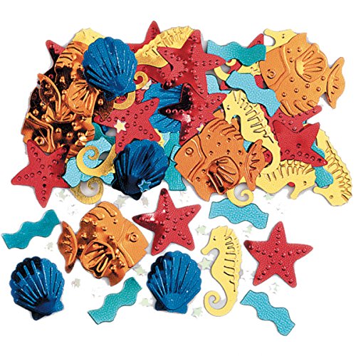 Amscan Sea Life Konfetti, geprägt, Metallic, 14 g, 3 Stück Amscan Sea Life Konfetti, geprägt, Metallic, 14 g, 3 Stück von amscan