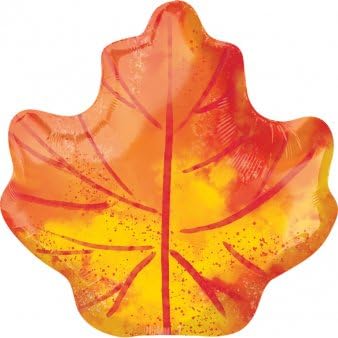 Amscan Standard Shape Fall Maple Leaf Folienballon S50 verpackt 40 cm x 53 cm Amscan Standard Shape Fall Maple Leaf Folienballon S50 verpackt 40 cm x 53 cm von amscan