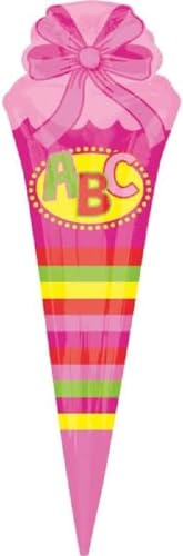 Amscan - Super Shape Folienballon Schultüte, 25 x 76 cm, Helium Ballon, Einschulung Deko, Schulanfang Amscan - Super Shape Folienballon Schultüte, 25 x 76 cm, Helium Ballon, Einschulung Deko, Schulanfang von amscan