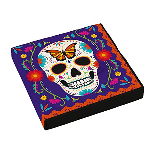 Amscan día de los Muertos Servietten 33 x 33 cm Papier 16 Stück Amscan día de los Muertos Servietten 33 x 33 cm Papier 16 Stück von amscan